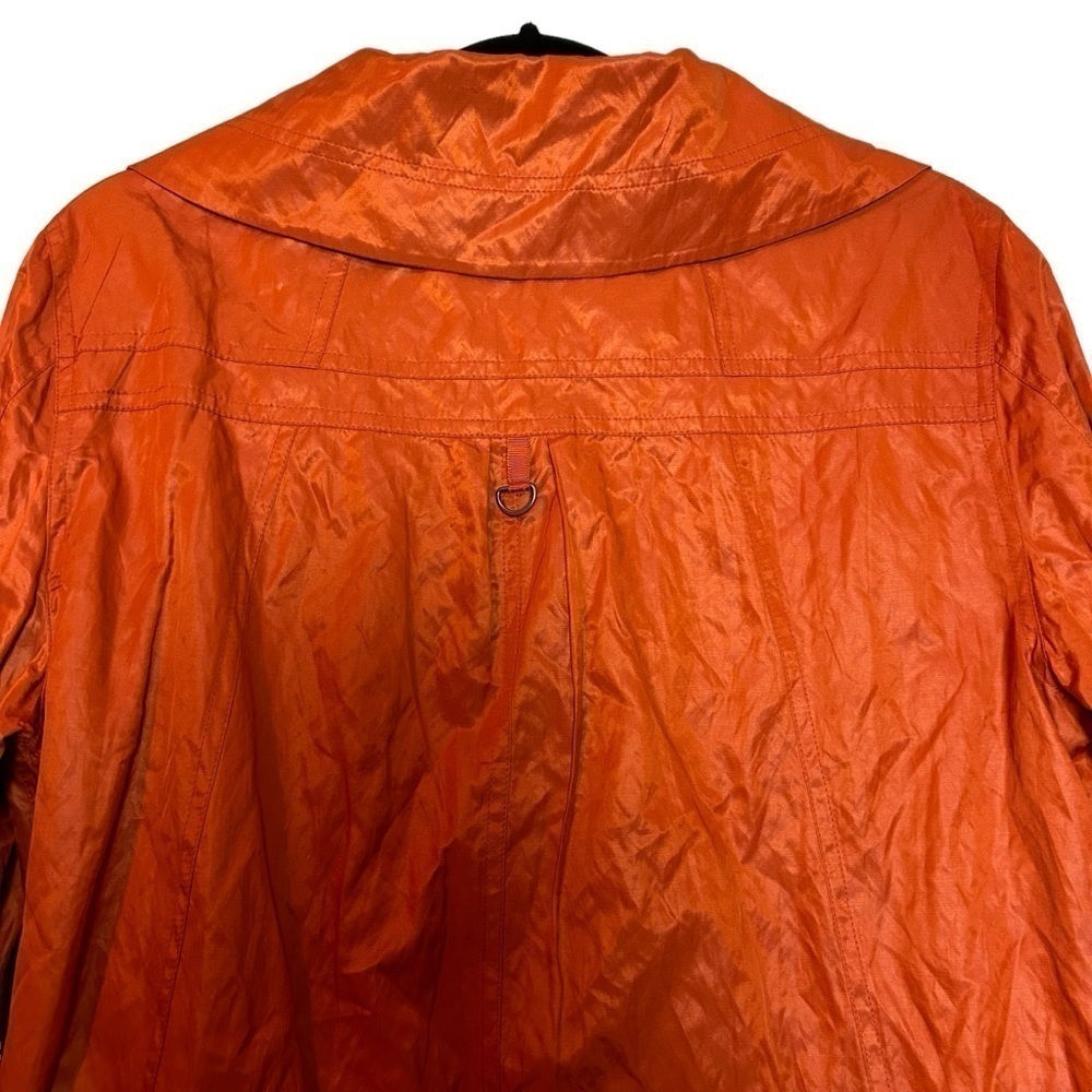 Chico’s Simple Sport Anna In Tiger Lily Orange Color Utility Style Jacket - Picture 8 of 16